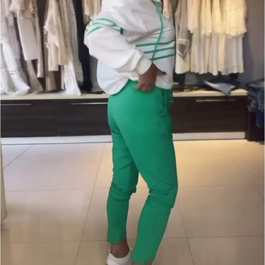 💗Limited Time Half Price Offer💗Women's Striped Hooded Sweatshirt and Pants Set(The more you buy, the higher the discount)